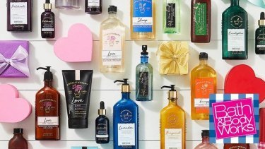 An example of the products offered by Bath & Body Works