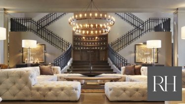 An example of the products offered by Restoration Hardware
